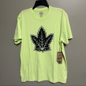47 Forty Seven Brand Toronto Maple Leafs NHL T-Shirt Electric Fade Tee Limeade.